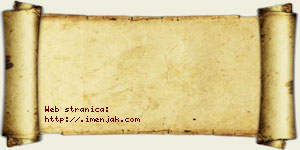 Jana Backović vizit kartica